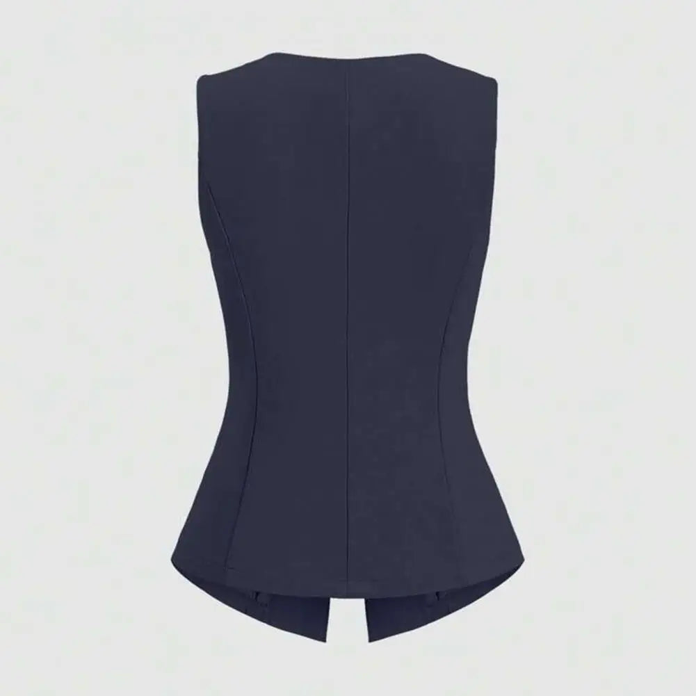 Waist-Cinching Crew-Neck Vest
