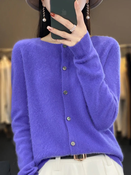Fine Wool-Blend Crew-Neck Sweater
