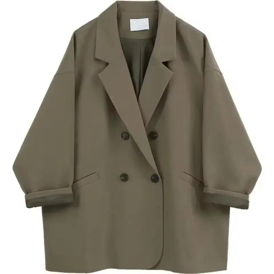 Tailored Double-Breasted Blazer