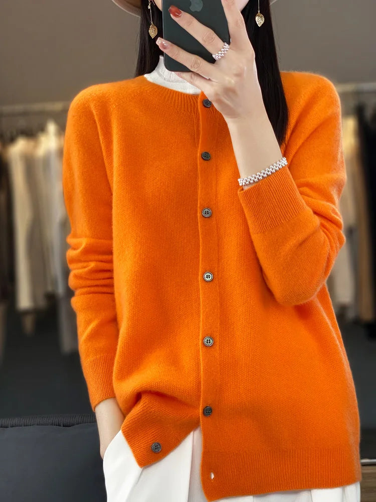 Fine Wool-Blend Crew-Neck Sweater