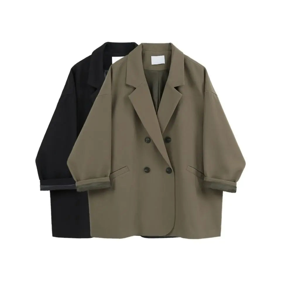 Tailored Double-Breasted Blazer