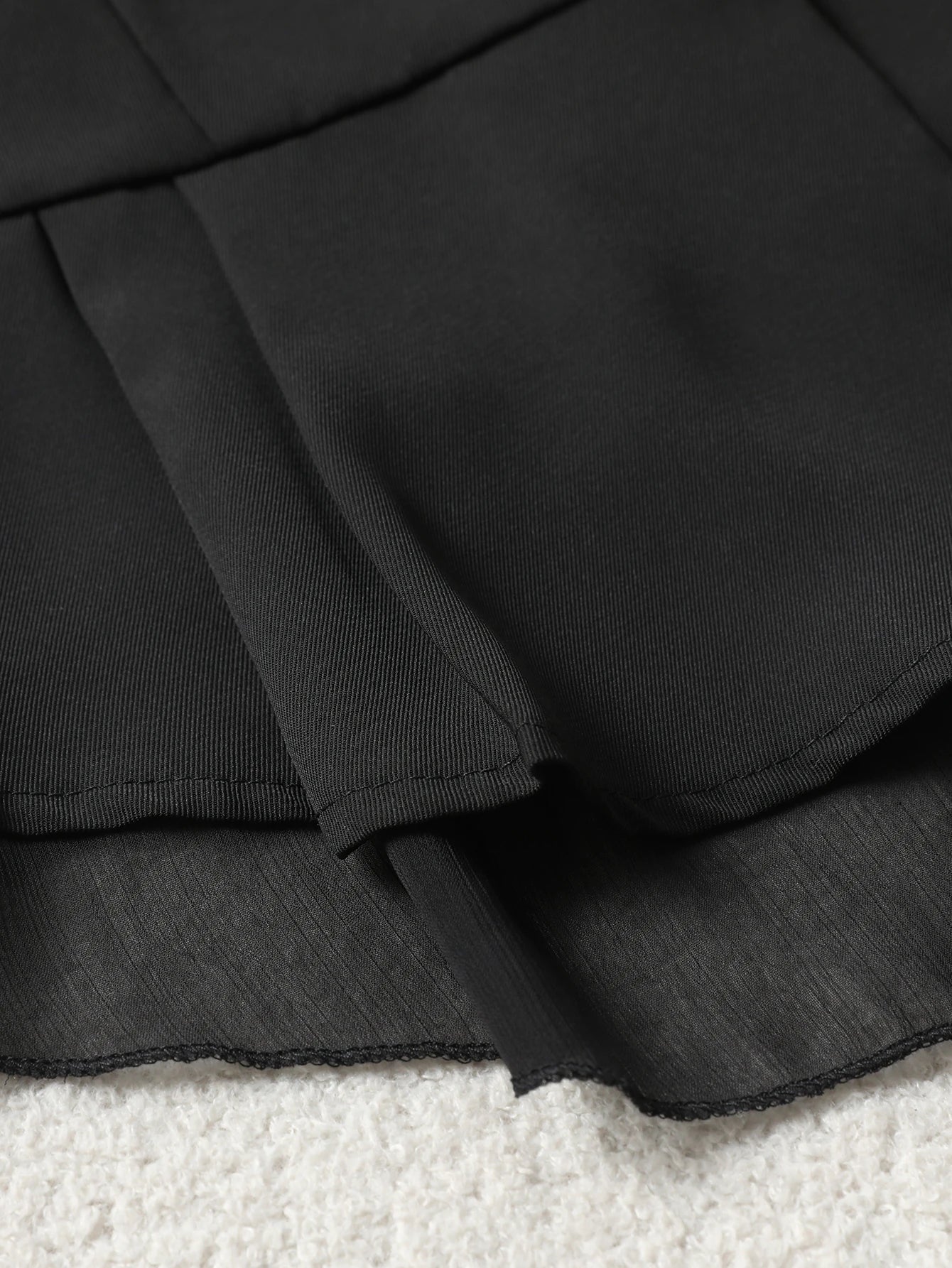 Peplum Waistcoat with Chiffon Hem