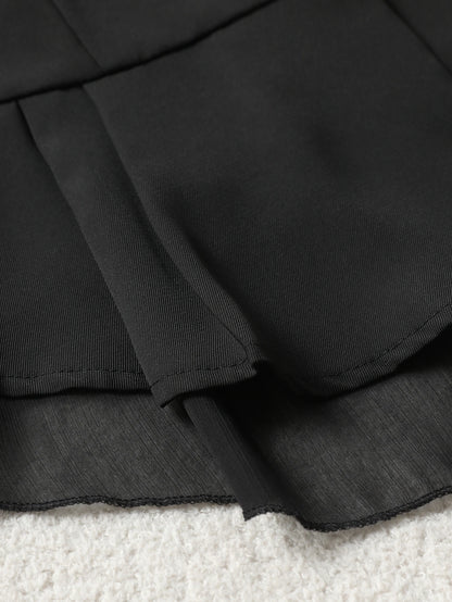 Peplum Waistcoat with Chiffon Hem