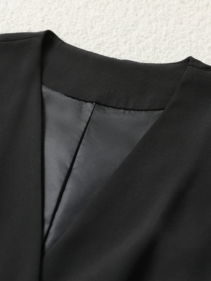 Peplum Waistcoat with Chiffon Hem