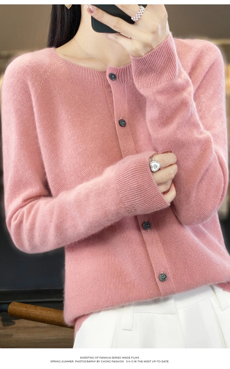 Fine Wool-Blend Crew-Neck Sweater