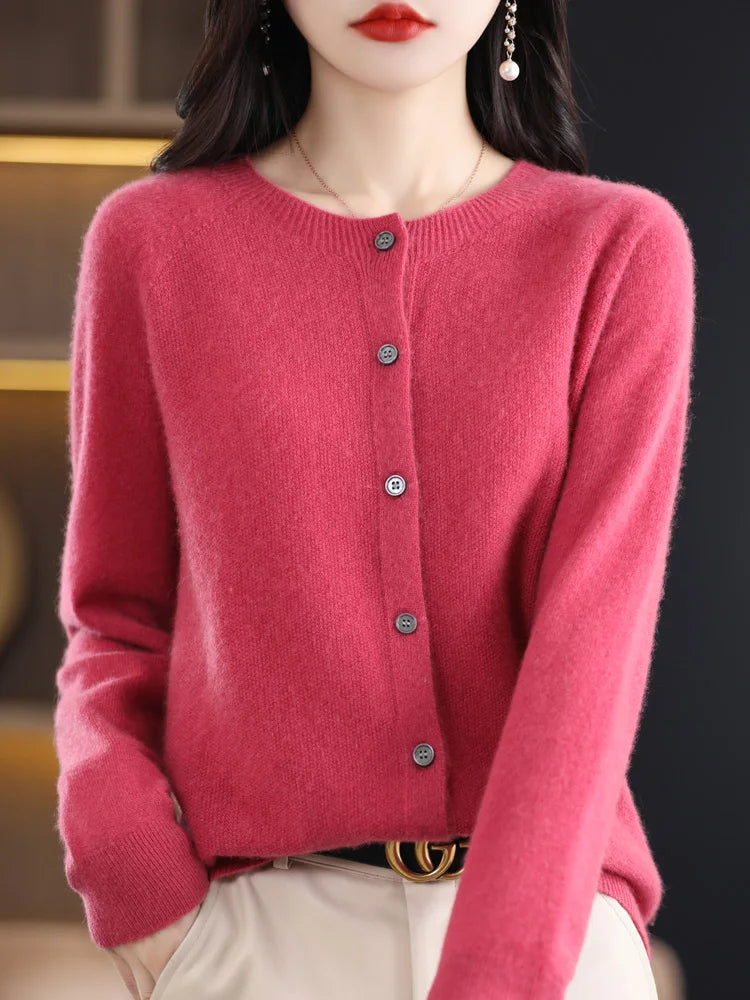 Fine Wool-Blend Crew-Neck Sweater